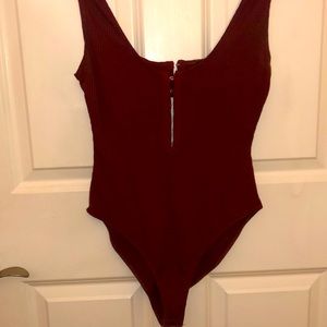 Maroon Body Suit